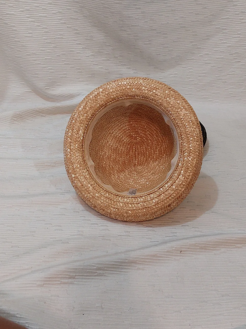 Vintage Black and Natural Straw Bowler Hats - Picture 5 of 9